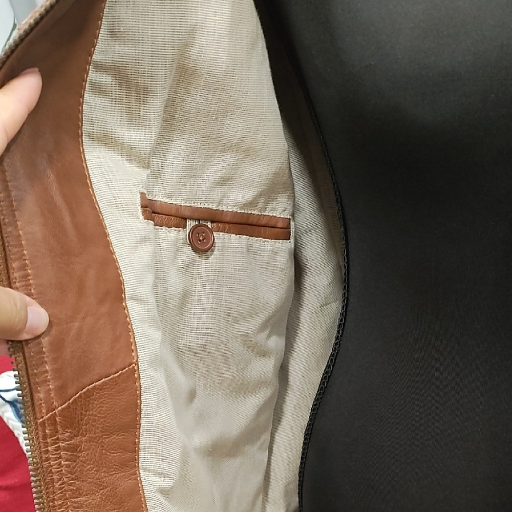 Wilsons Leather Tan Jacket for Men - Picture 4 of 16